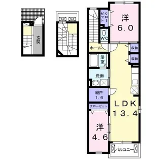 スカイレオ【3階】の間取り
