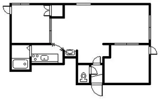 サンコート豊岡A・B【1階】の間取り