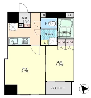 プレール・ドゥーク八丁堀【2階】の間取り