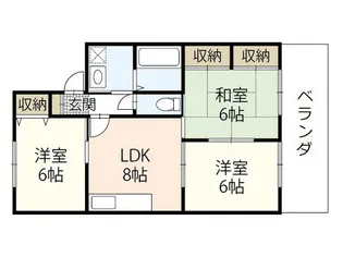 ピュアOGAWA【2階】の間取り