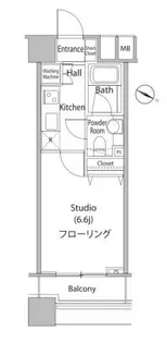 ファーストリアルタワー新宿【19階】の間取り
