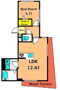 デュエル大井町【1階】の間取り
