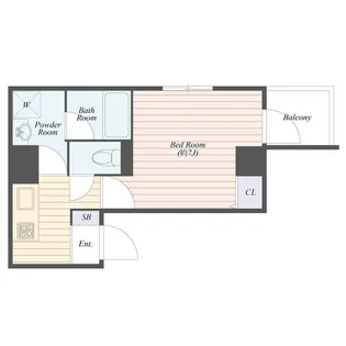 B CITY両国【7階】の間取り