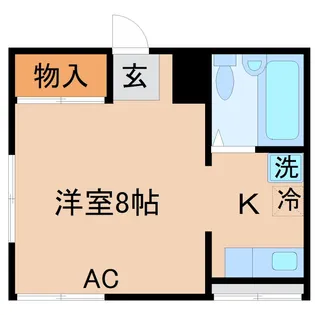 第五ビューハイツ【1階】の間取り