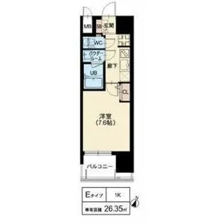 スプランディッド中之島DUE【3階】の間取り