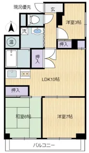 ローズハイツ小豆沢【3階】の間取り