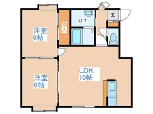 ホワイトリバ-【2階】の間取り
