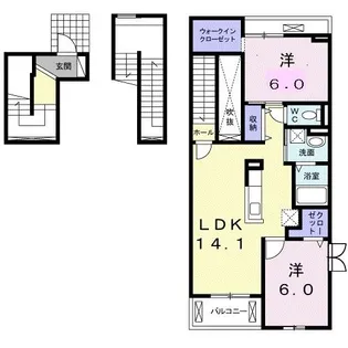 ラ・ミュール【3階】の間取り