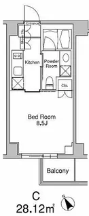 プラウドフラット南青山【3階】の間取り