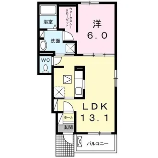 マーベラス【1階】の間取り