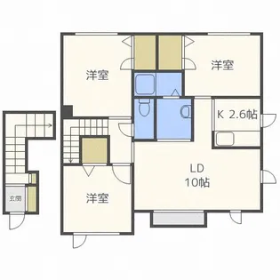 パルモ福井【2階】の間取り