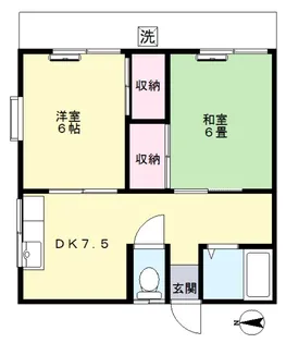 えすぺらんさT・T【1階】の間取り