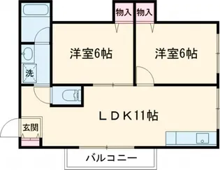 ラ・フレール【2階】の間取り