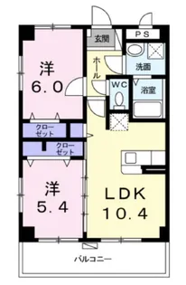 ル.グラン シャリオ【3階】の間取り