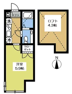アザーレ永山II(ツー)【2階】の間取り
