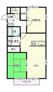 アヴィニヨン【3階】の間取り