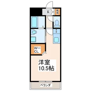 Riviere水前寺公園【3階】の間取り