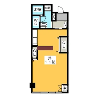 シャトー秋月【2階】の間取り