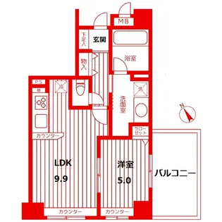 セルアージュ新横浜パークサイド【4階】の間取り