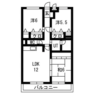 ヨネックスマンション【4階】の間取り