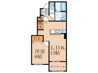 ベルコロレIA【1階】の間取り