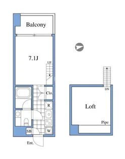RIZ高輪【5階】の間取り