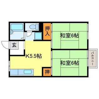 ソシア II【2階】の間取り