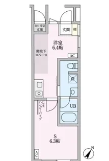 ORIENTAL APARTMENT【1階】の間取り