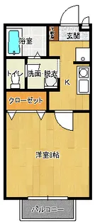 ボンメゾン東津留【1階】の間取り