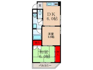 幸楽マンション【2階】の間取り