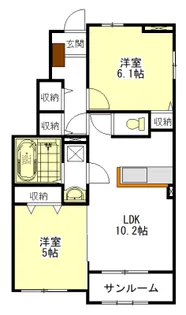 アーク B【1階】の間取り