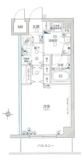 グリフィン鷺沼【3階】の間取り