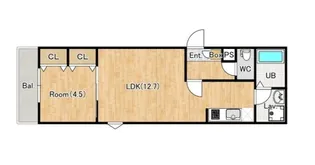 ジーメゾン千葉村田町シャルム【3階】の間取り