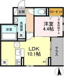 メゾン・ド・グローリー【1階】の間取り