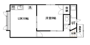 マルミマンション【1階】の間取り