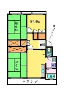 オークマ第三レジデンス【2階】の間取り