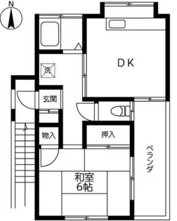 コーポ・弥生【2階】の間取り