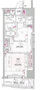 エステムプラザ市谷外濠公園【3階】の間取り