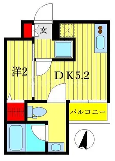 AZEST金町【2階】の間取り