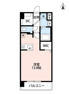 フェリーチェ古城公園【6階】の間取り