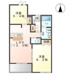 メゾンコンフォート【1階】の間取り