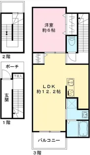 プロムナードヴィラIII【3階】の間取り