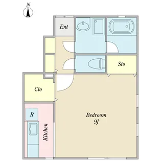 BURNABY COURT【1階】の間取り