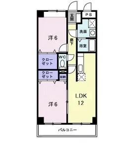 リバーサイドさくらII【3階】の間取り