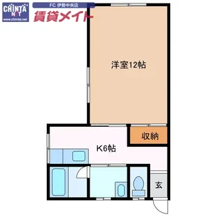 マンションアコヤ【1階】の間取り