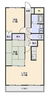 ニューセラヴィ伊勢崎【2階】の間取り