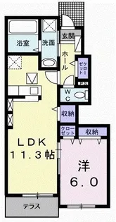 グランハ初月II【1階】の間取り