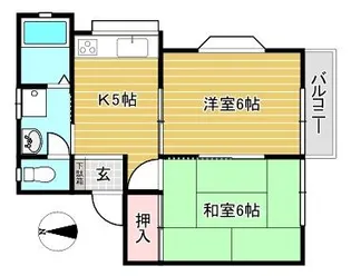 サンメゾン検見川【2階】の間取り