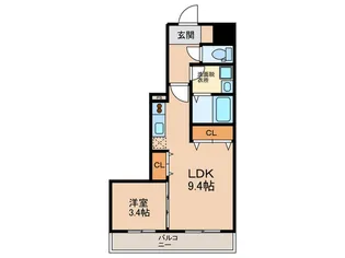 フォレシティ栄【7階】の間取り