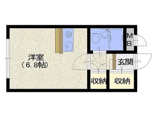 ワコーレエレガンス薬園台【2階】の間取り